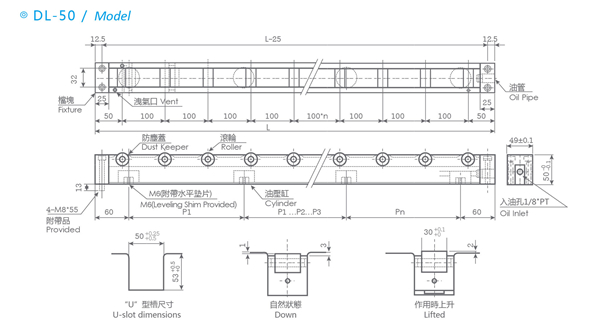 DB50型油压式举模器